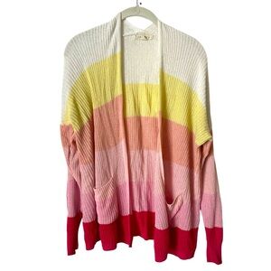 Reborn‎ J Multicolor Striped Cardigan Sweater